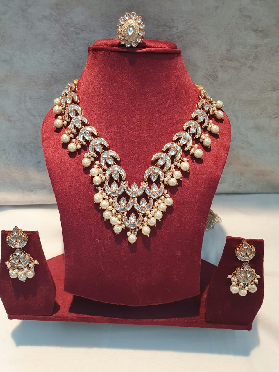 Crescent Kundan Bridal Set