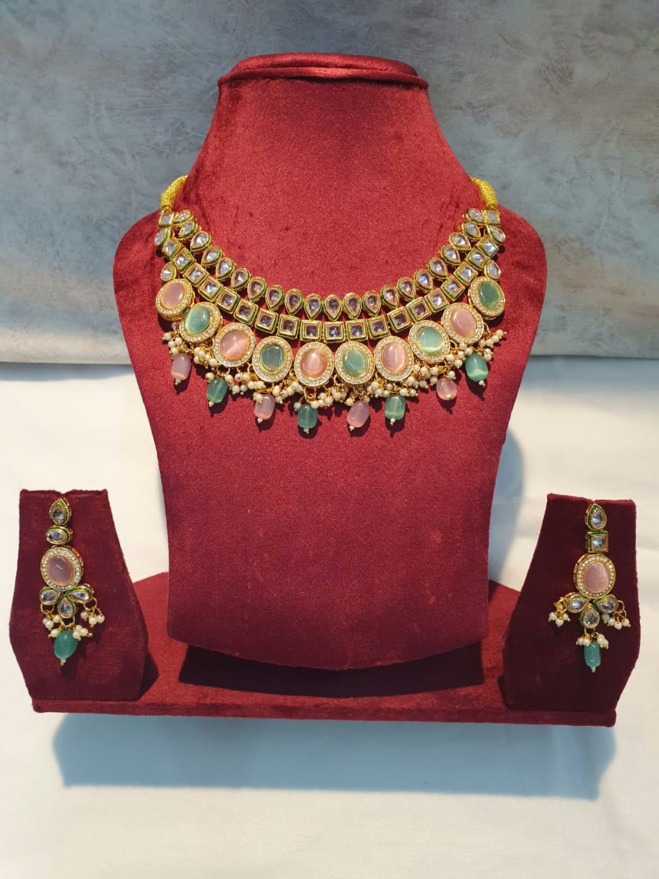 Pastel Kundan Bridal Choker