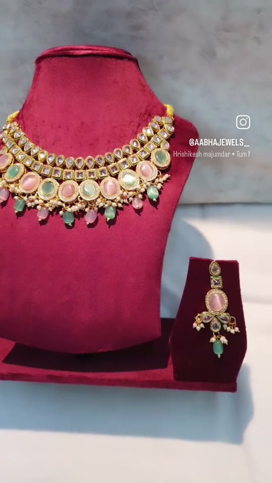 Pastel Stone Collar Set