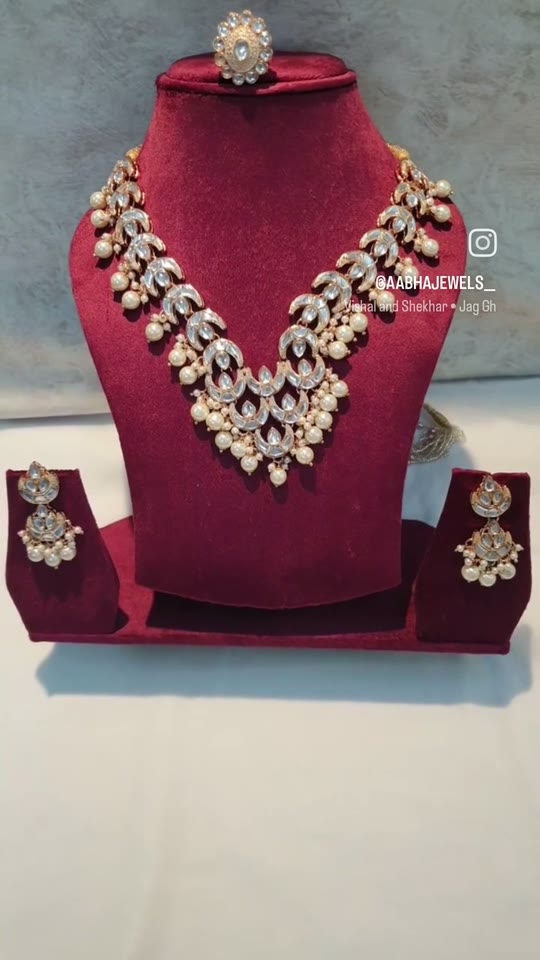 Kundan & Pearl Drops